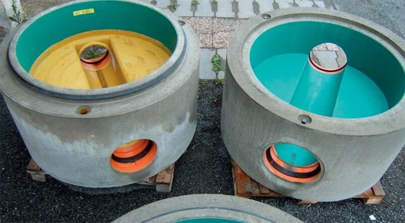 Betonové kanalizační šachty a studny (tl. stěny 90 mm)